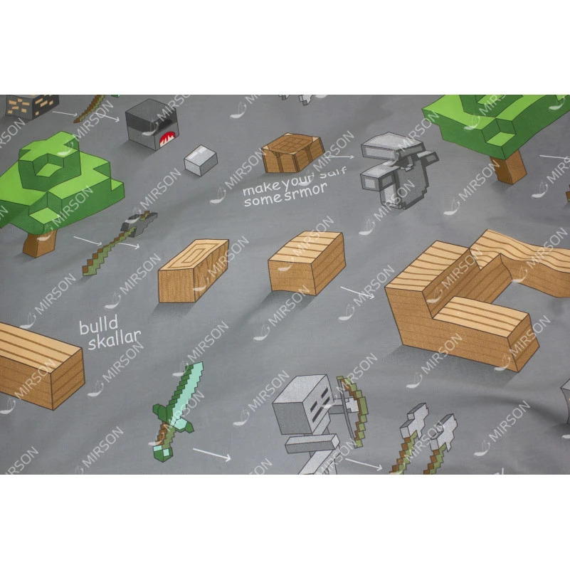 Наволочка Бязь 17-0416 Minecraft - 3