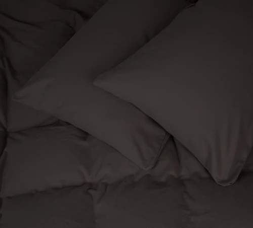 Простирадло на гумці Фланель 002 "Black" висота 25 см (дитячі 10 см)