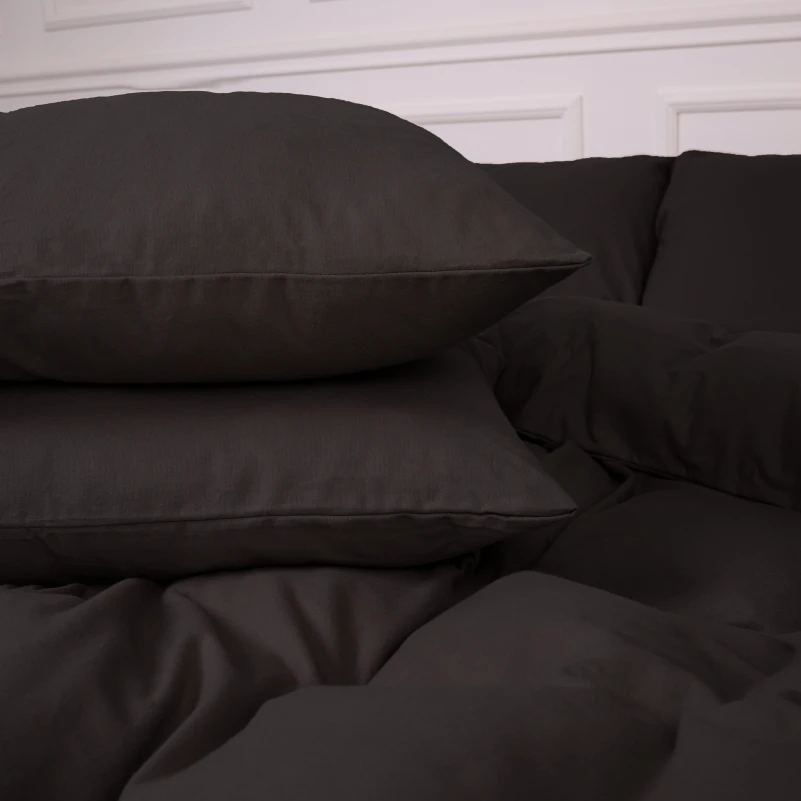Комплект постільної білизни Фланель 002 "Black" - 3