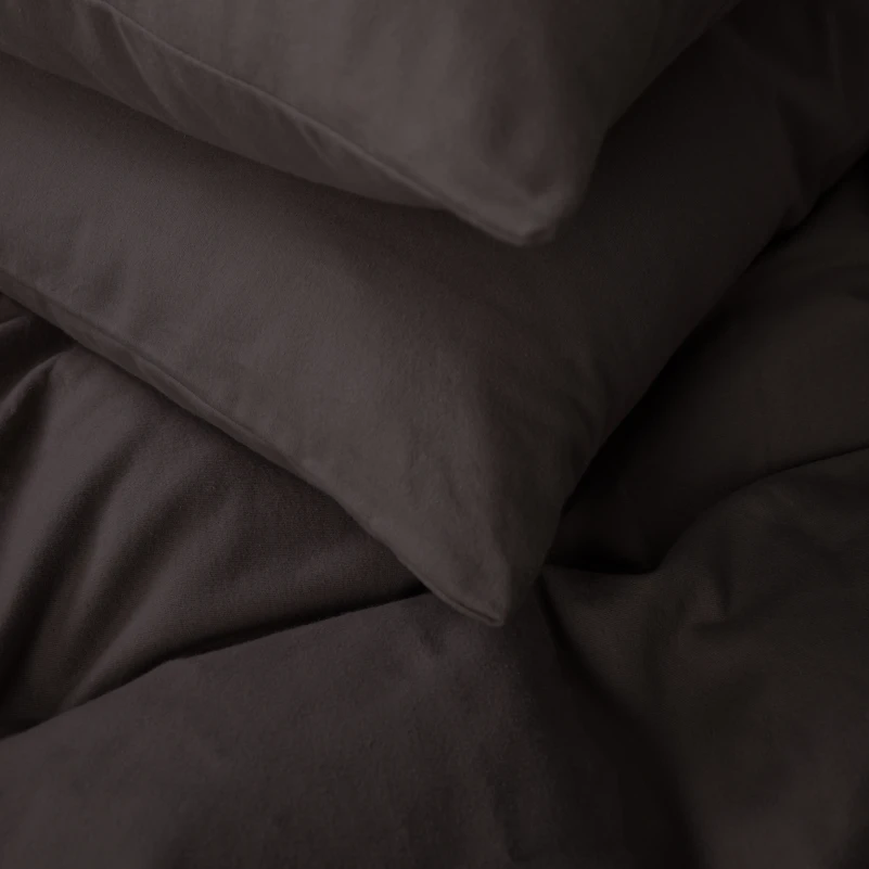 Комплект постільної білизни Фланель 002 "Black" - 8