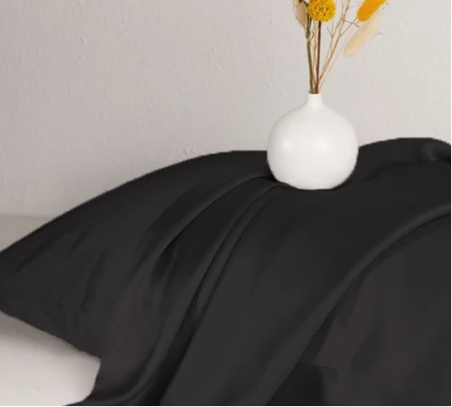 Наволочка Satin Light Pro 10-006 Black - 2