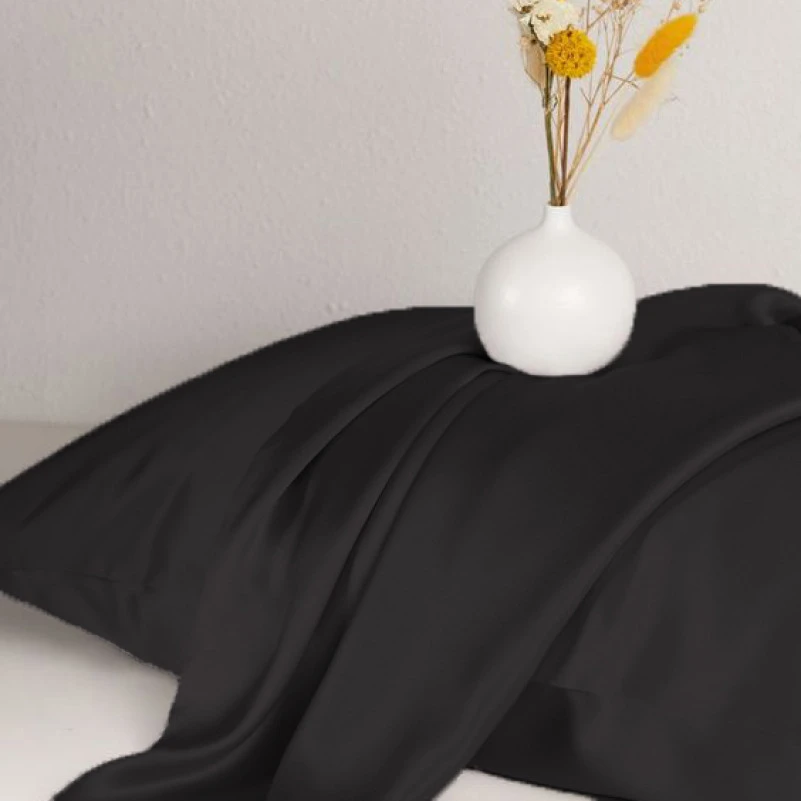 Комплект постільної білизни Satin Light Pro 10-006 Black - 3