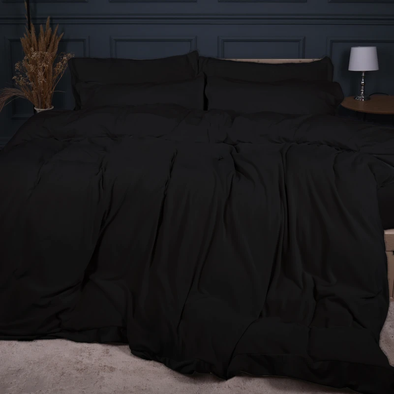 Комплект постельного белья Велюр Winter Frost 28-0007 Black Velvet