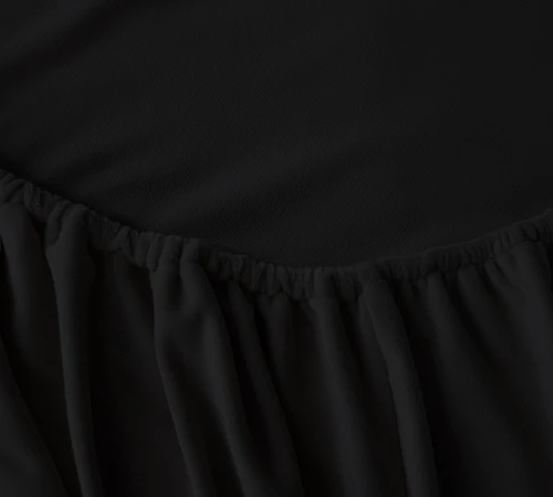 Простынь на резинке Велюр Winter Frost 28-0007 Black Velvet - высота 25 см (детские 10 см)