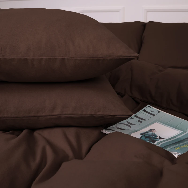 Комплект постельного белья Фланель 003 "Brown" - 3