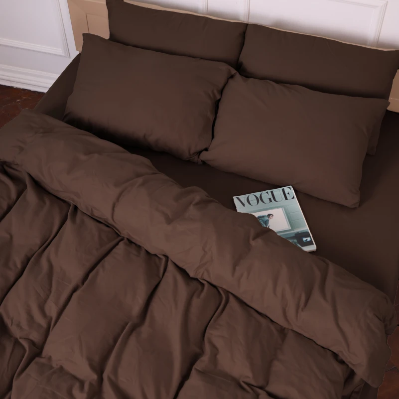 Комплект постельного белья Фланель 003 "Brown" - 4