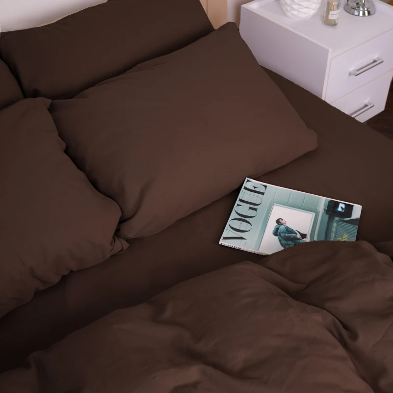 Комплект постельного белья Фланель 003 "Brown" - 12