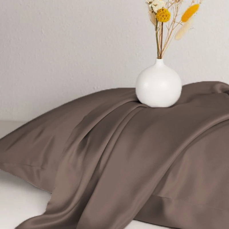 Комплект постільної білизни Satin Light Pro 10-010 Brown - 3