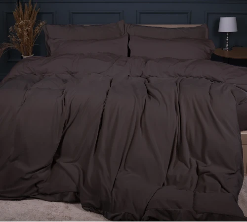 Комплект постільної білизни Велюр Winter Frost 28-0003 Brown Velvet