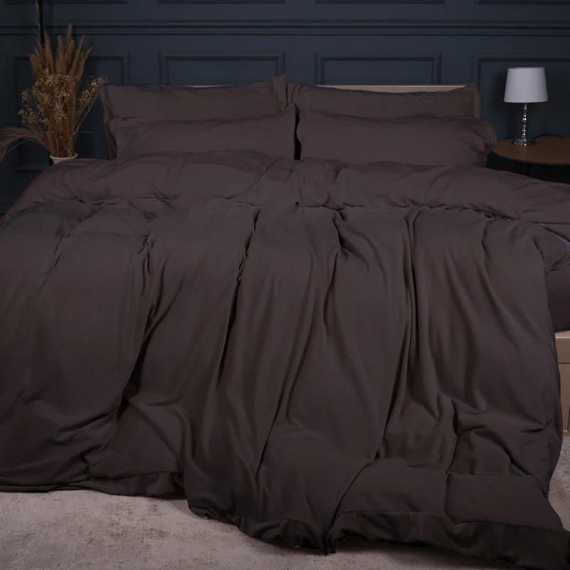 Комплект постельного белья Велюр Winter Frost 28-0003 Brown Velvet