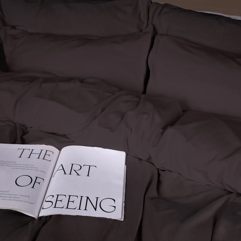 Комплект постельного белья Велюр Winter Frost 28-0003 Brown Velvet - 2