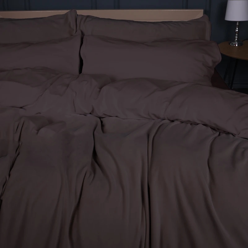 Комплект постельного белья Велюр Winter Frost 28-0003 Brown Velvet - 3