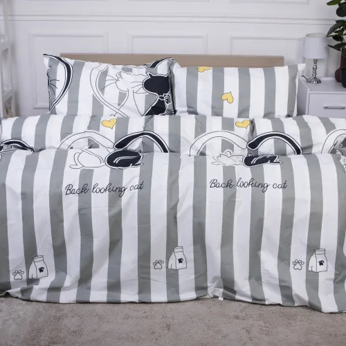 Комплект постільної білизни MirSon Ranforce Elite 17-0474 Spring cats