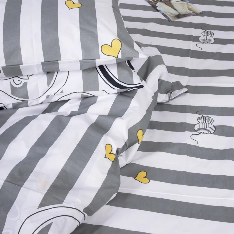 Комплект постільної білизни MirSon Ranforce Elite 17-0474 Spring cats - 3