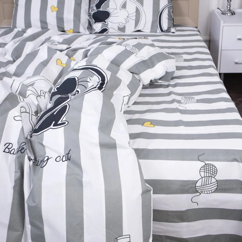 Комплект постельного белья Бязь 17-0474 Spring cats - 4