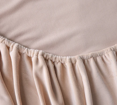 Простынь на резинке Велюр Winter Frost 28-0004 Cream Velvet - высота 25 см (детские 10 см)