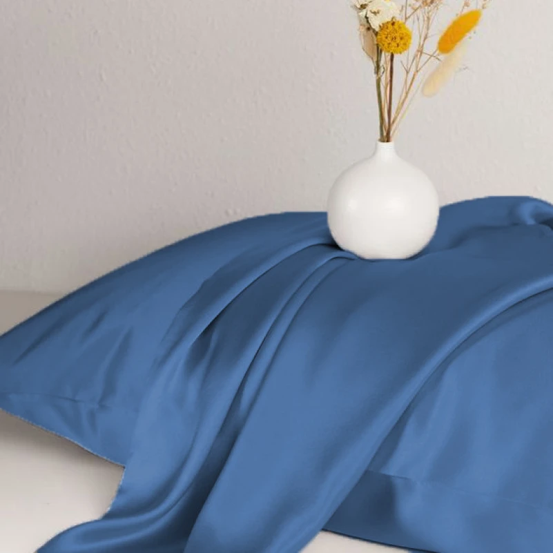 Комплект постільної білизни Satin Light Pro 10-011 Dark Blue - 2