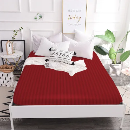 Простынь на резинке (САТИН ЖАККАРД) Aldo - высота 25 см (детские 10 см)