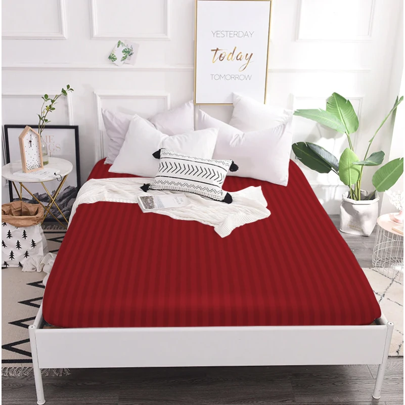 Простынь на резинке (САТИН ЖАККАРД) Aldo - высота 25 см (детские 10 см)