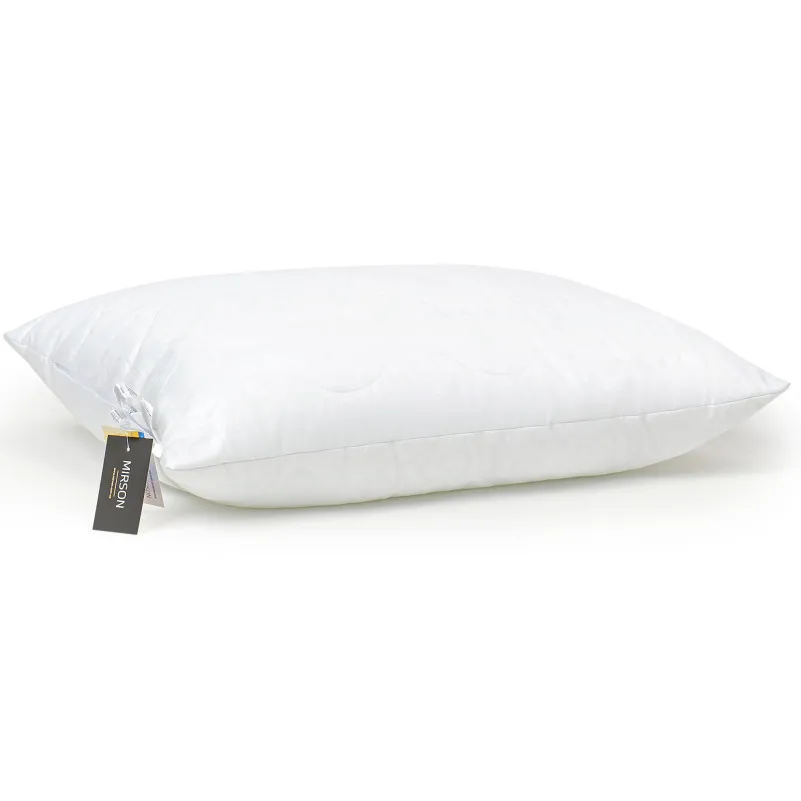 Подушка хлопковая №1624 Eco Light White хлопок микросатин (средняя) - 5