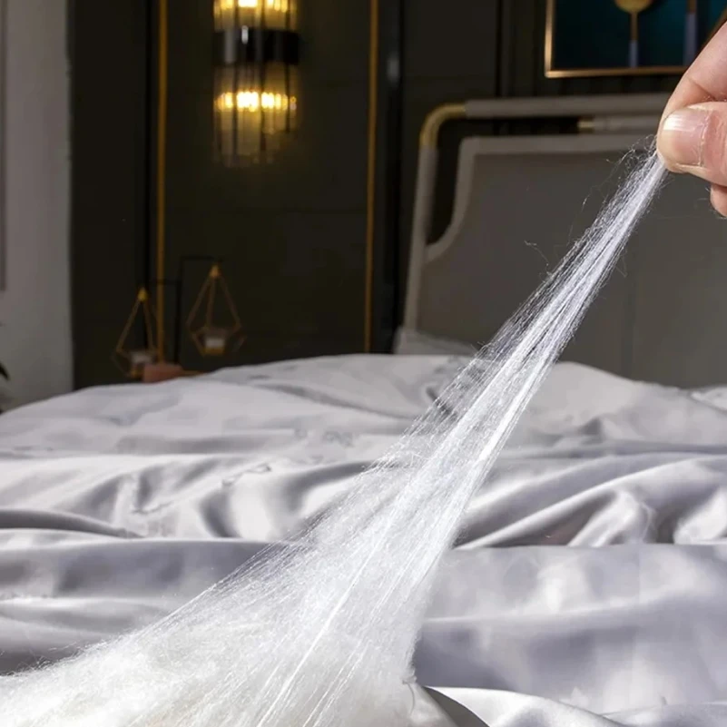 Комплект постільної білизни 100% натуральний шовк сорт Mulberry 30-07 aquamarine - 7