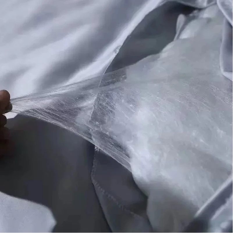 Комплект постільної білизни 100% натуральний шовк сорт Mulberry 30-07 aquamarine - 6