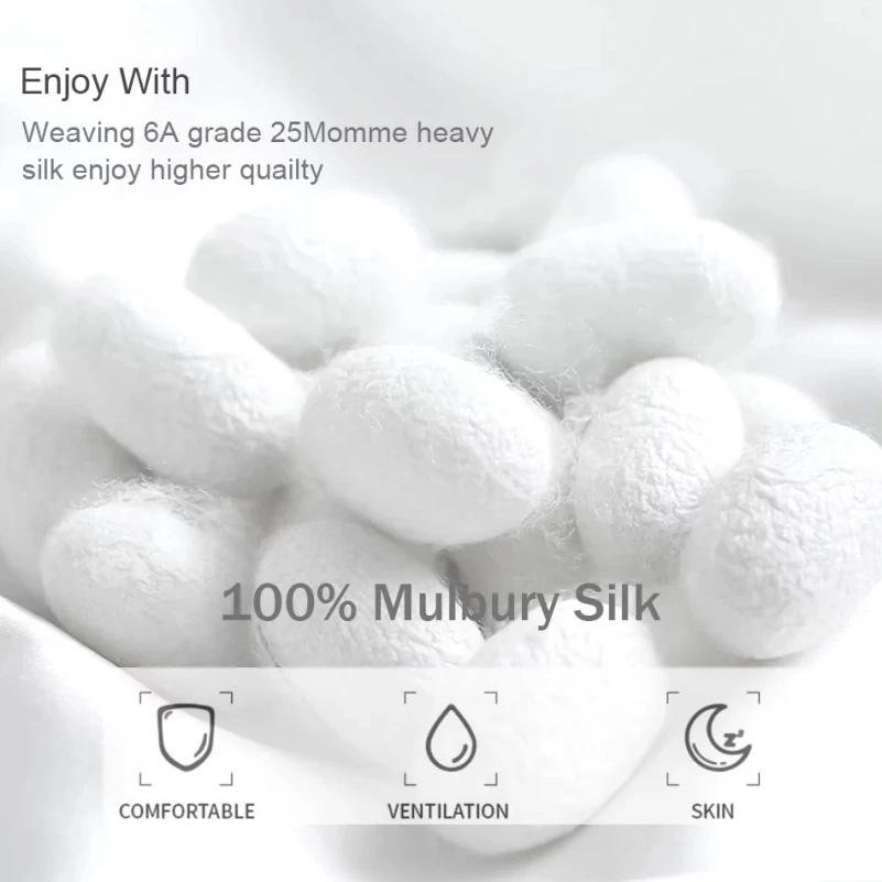 Комплект постільної білизни 100% натуральний шовк сорт Mulberry 30-07 aquamarine - 5