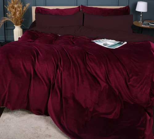 Комплект постільної білизни Велюр Winter Frost 28-0002 Excalibur Velvet