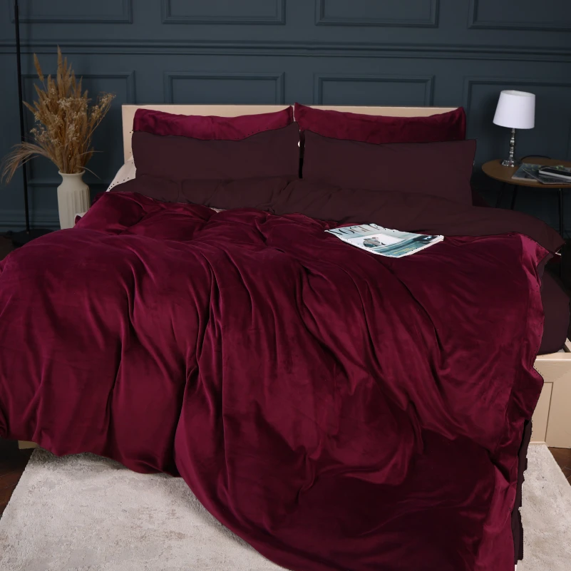 Комплект постельного белья Велюр Winter Frost 28-0002 Excalibur Velvet - 4