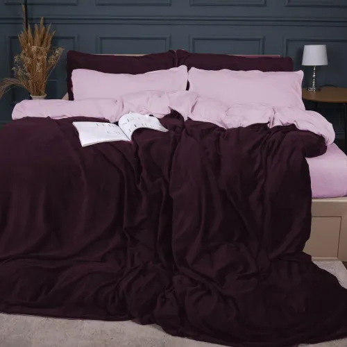 Комплект постельного белья Велюр Winter Terry 28-0021 Gazania