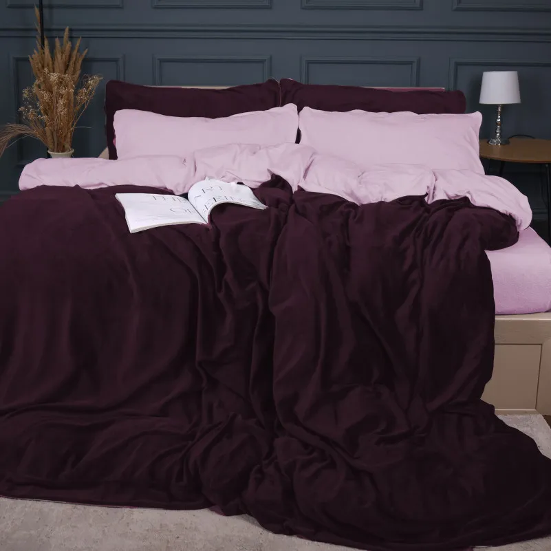 Комплект постільної білизни Велюр Winter Terry 28-0021 Gazania