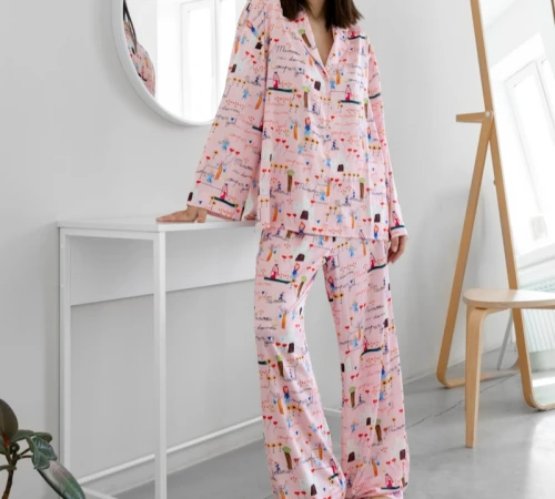 Пижама женская шелк "Supergirl"