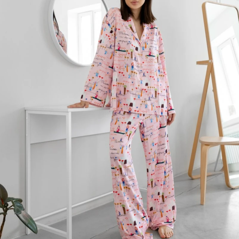 Пижама женская шелк "Supergirl"