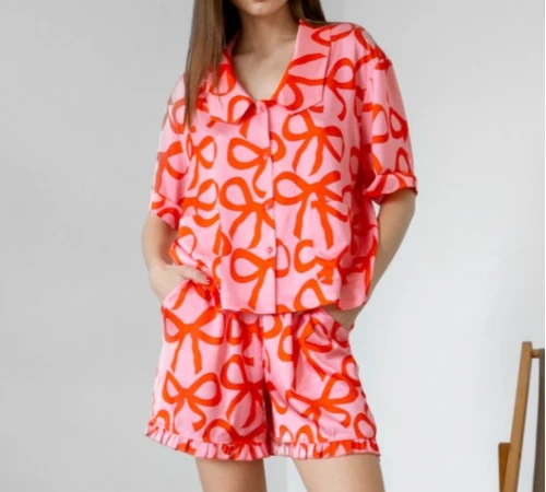 Пижама женская шелк "Bow"