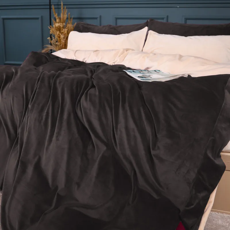 Комплект постельного белья Велюр Winter Frost 28-0004 + 28-0003 Kohleria Velvet - 2