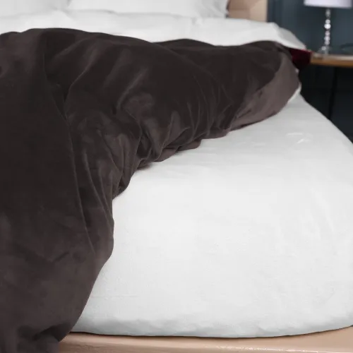 Комплект постільної білизни Велюр Winter Frost 28-0001 + 28-0003 Lilium Velvet - 5