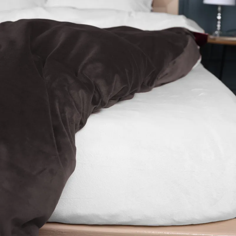 Комплект постельного белья Велюр Winter Frost 28-0001 + 28-0003 Lilium Velvet - 4