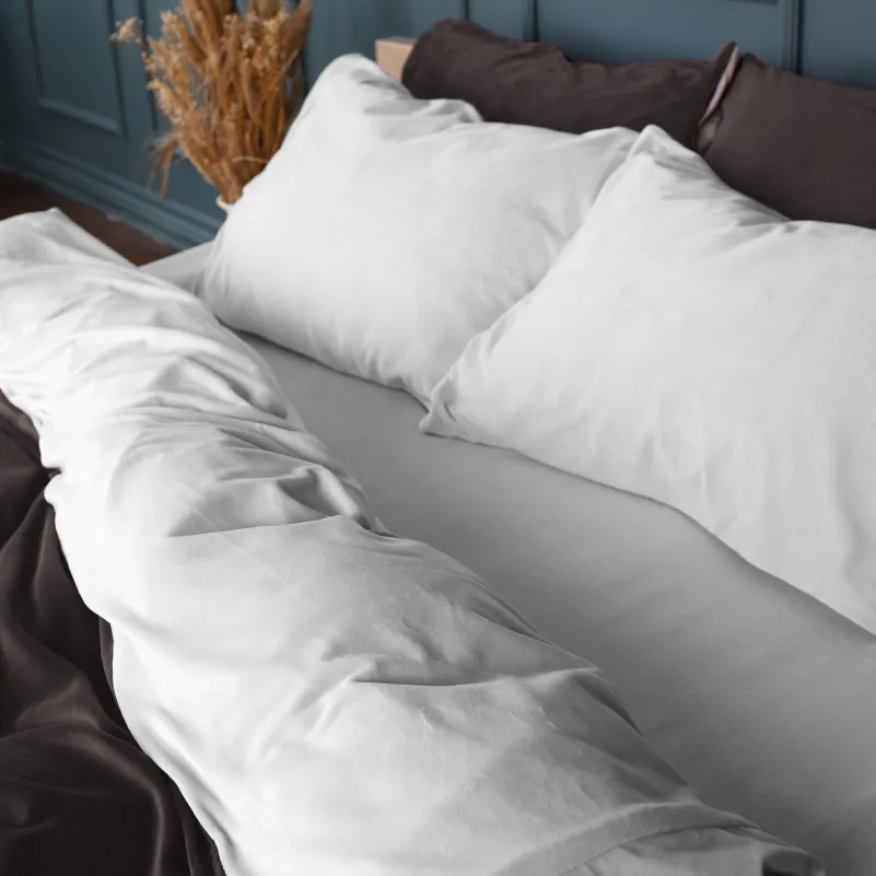 Комплект постельного белья Велюр Winter Frost 28-0001 + 28-0003 Lilium Velvet - 5