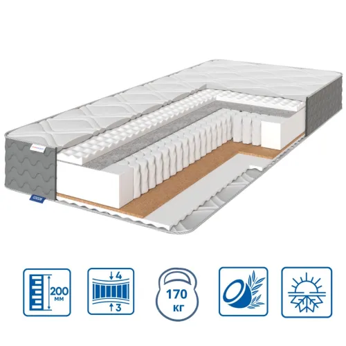 Матрас пружинный "независимые блоки" ES Pulson Plus 2в1