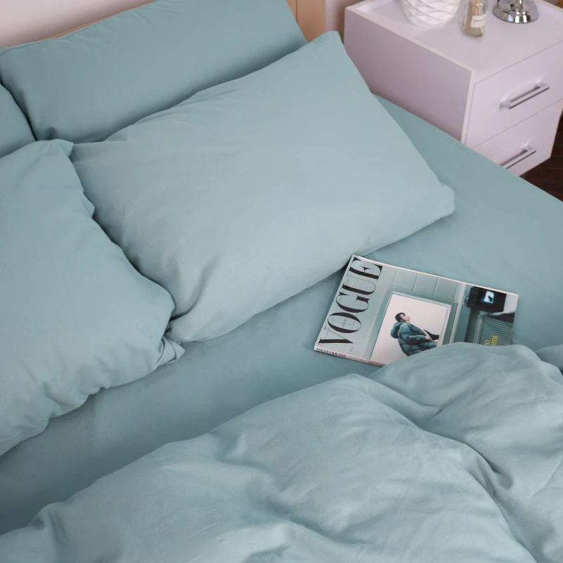 Комплект постільної білизни Фланель 006 "Menthol" - 10