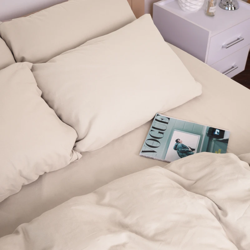 Комплект постільної білизни Фланель 007 "Milk" - 7