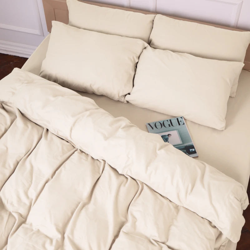 Комплект постільної білизни Фланель 007 "Milk" - 8