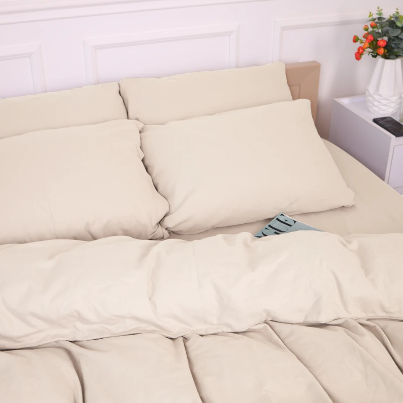 Комплект постільної білизни Фланель 007 "Milk" - 9