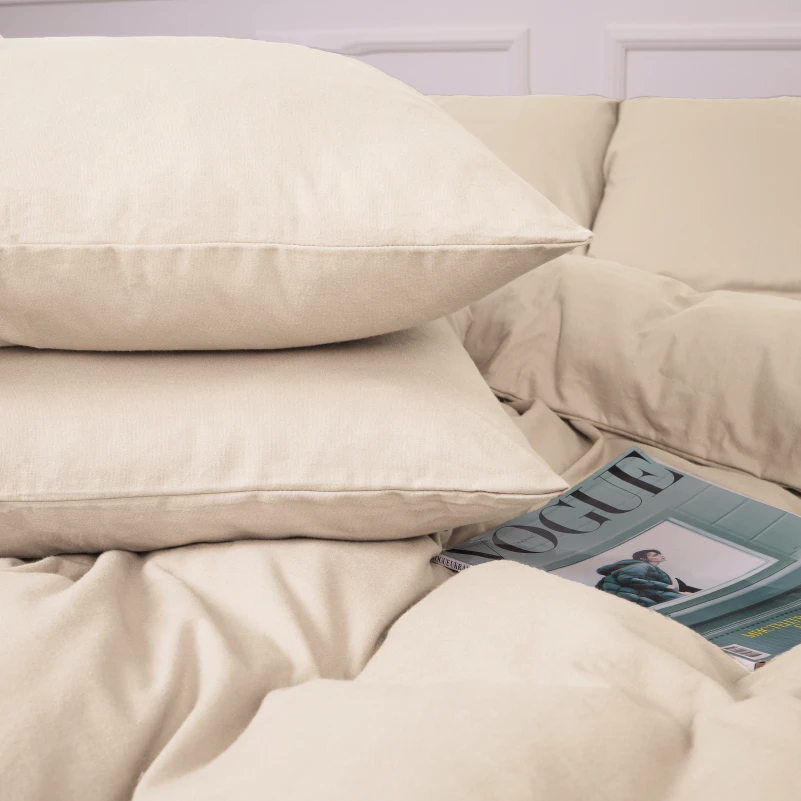 Комплект постільної білизни Фланель 007 "Milk" - 10