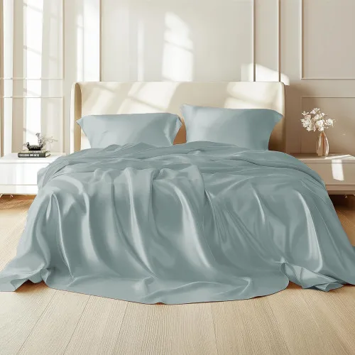 Комплект постільної білизни 100% натуральний шовк сорт Mulberry 30-08 mint