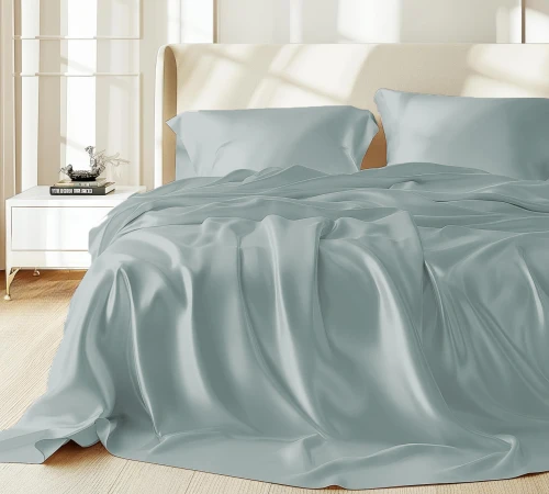 Комплект постільної білизни 100% натуральний шовк сорт Mulberry 30-08 mint - 2