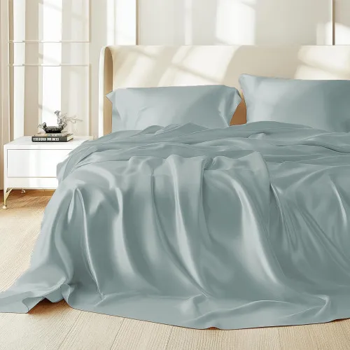 Комплект постільної білизни 100% натуральний шовк сорт Mulberry 30-08 mint - 2