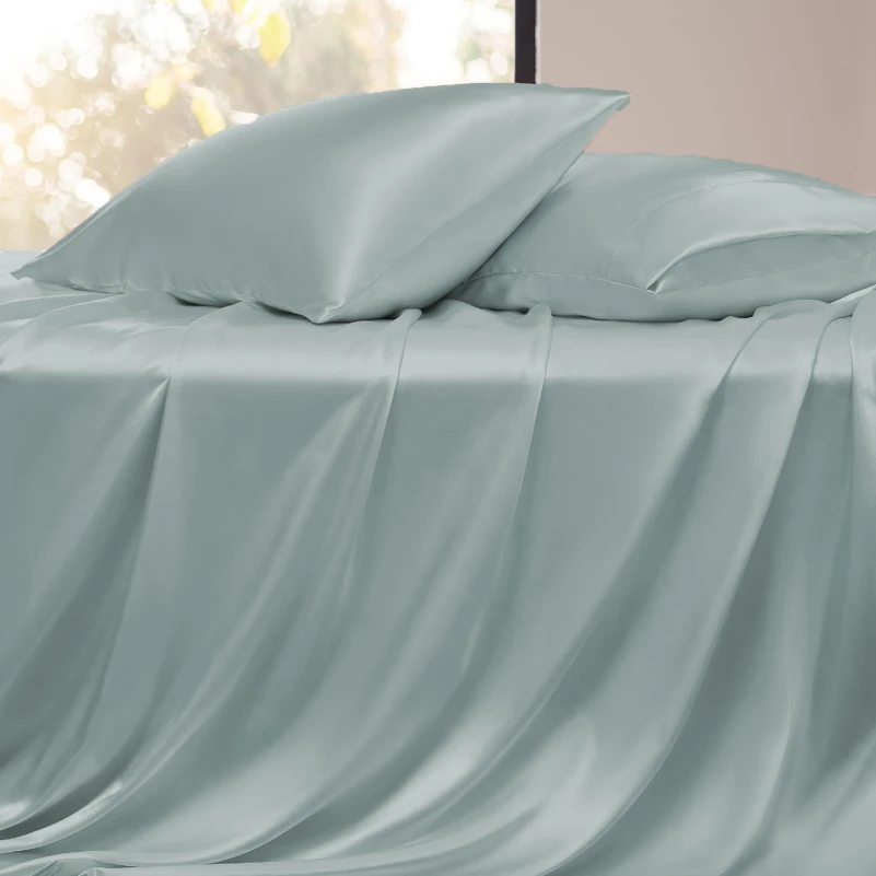 Комплект постільної білизни 100% натуральний шовк сорт Mulberry 30-08 mint - 2