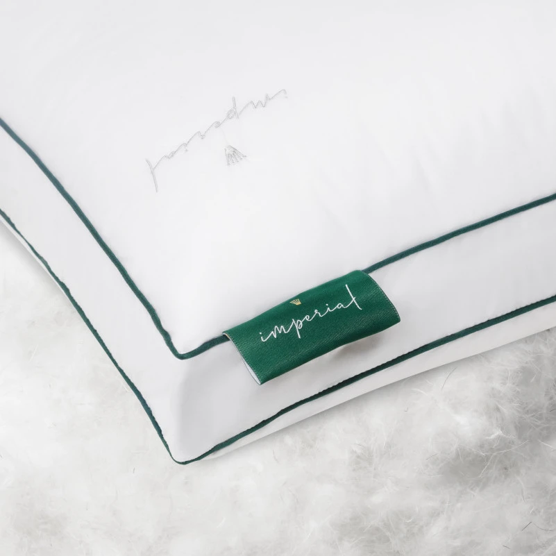 Подушка пуховая Imperial Style 100% пух Imperial class мако-батист (средняя) - 11