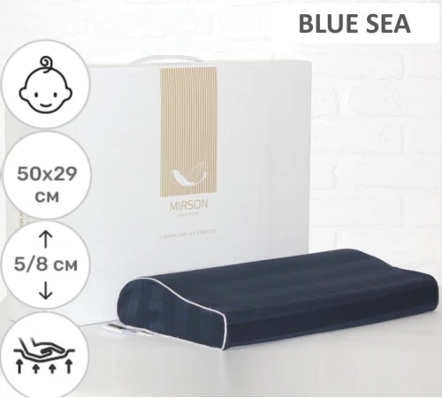 Подушка ортопедическая №7067 Elite Noble stripe Blue sea KIDDY 50*29*5/8 см